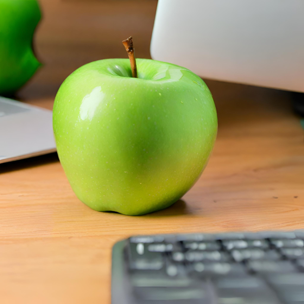 pomme verte et ordinateur Apple, nom de marque 