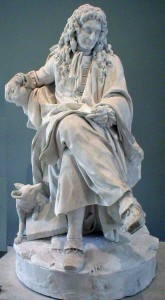 Jean de La Fontaine, de Pierre Julien, Louvre