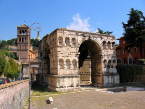 L'Arc de Janus quadriface à Rome.