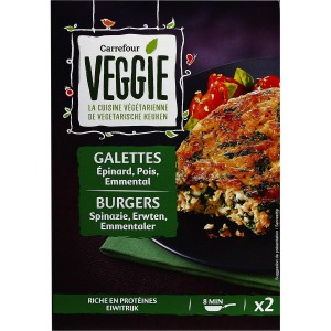 Galette végétale carrefour