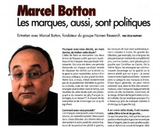 Article marque politique droite gauche étude Nomen